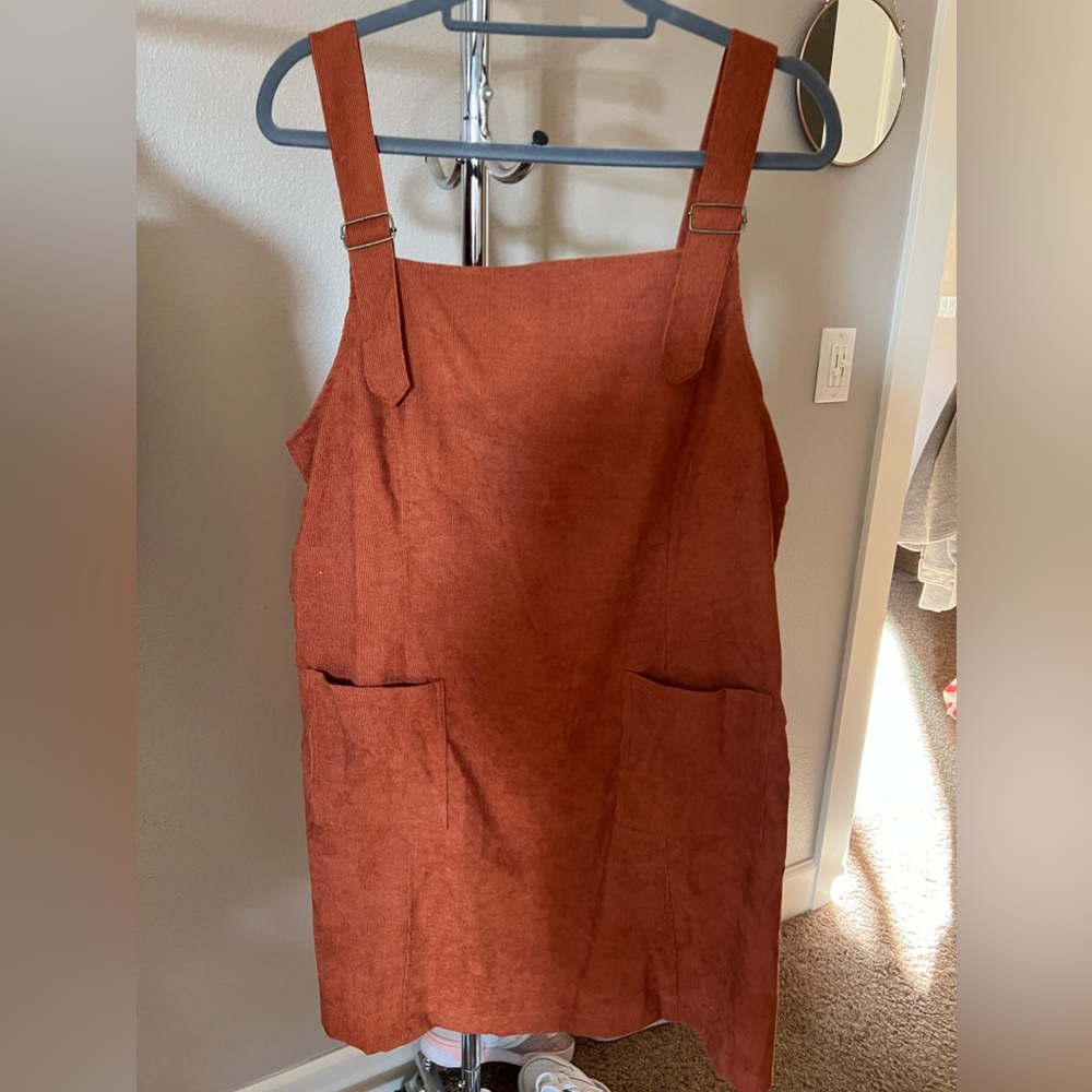 XXL Burnt Orange Jumper Style Dress